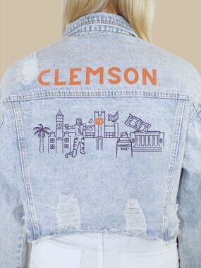 Clemson University Campus Classic Denim Jacket